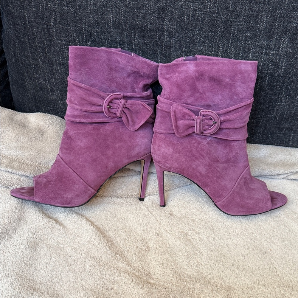 Vince Camuto Women's Heeled Boots in Purple Suede
